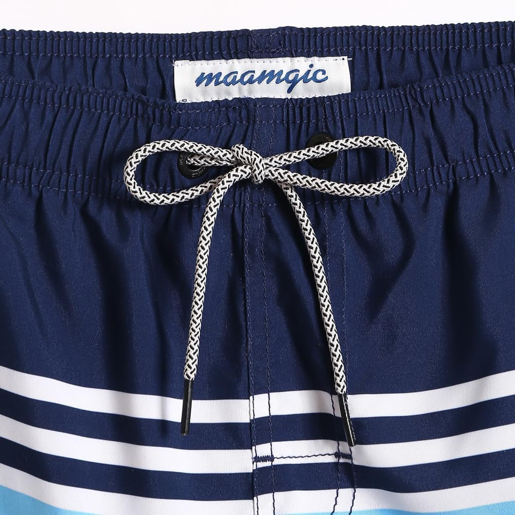 Quick-Dry Men's Swim Trunks with Mesh Lining - Fun & Stylish 7-Inch Bathing Suits