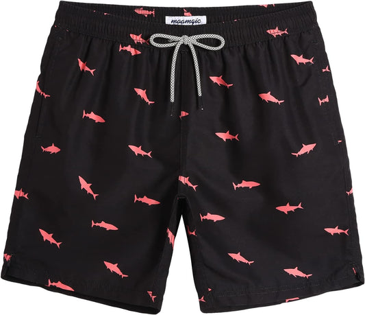 Quick-Dry Men's Swim Trunks with Mesh Lining - Fun & Stylish 7-Inch Bathing Suits